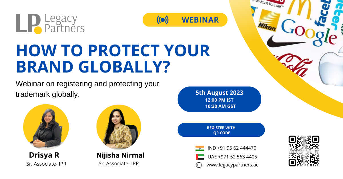 Webinar on HOW TO PROTECT YOUR BRAND GLOBALLY?